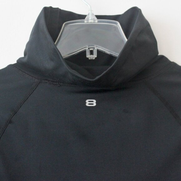 Layer 8 Black Performance Quick-Dry Turtleneck Pull-Over Exercise Sweater Small - Picture 7 of 9